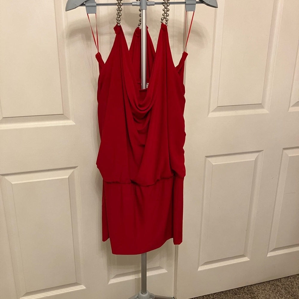 Cache Red Midi Dress - Picture 6 of 6